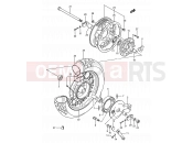 SUZUKI LS650 M (1991) Savage (E03,E28,E33) 47 - REAR WHEEL