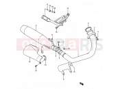 SUZUKI LS650 N (1992) Savage (E03,E28,E33) 12 - MUFFLER
