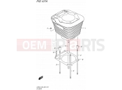 SUZUKI LS650 L5 (2015) Savage (E03,E28,E33) 107A - CYLINDER