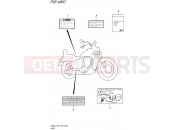 SUZUKI LS650 L5 (2015) Savage (E03,E28,E33) 496C - LABEL (LS650L5 E33)