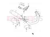 SUZUKI LS650P W (1998) Savage (E03,E28,E33) 12 - MUFFLER