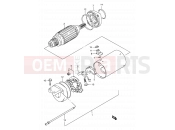 SUZUKI LS650P W (1998) Savage (E03,E28,E33) 17 - STARTING MOTOR (SEE NOTE)