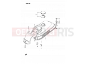SUZUKI PV50 X (1999) 26 - FUEL TANK (MODEL X, MODEL D E43)