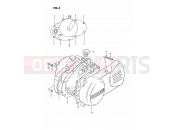 SUZUKI PV50 M (1991) 3 - CRANKCASE COVER (MODEL X)