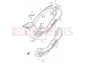 SUZUKI RF900R T (1996) (E02,E04,E18,E22,E24,E25,E34,E37,E39) 39A - FRAME COVER (MODEL T/V)