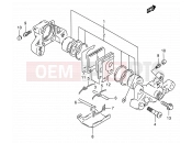 SUZUKI RF900R T (1996) (E02,E04,E18,E22,E24,E25,E34,E37,E39) 60A - REAR CALIPER (MODEL T/V/W)