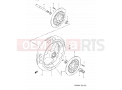 SUZUKI RF900R T (1996) (E03,E28,E33) 52 - FRONT WHEEL