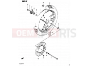 SUZUKI RG125C H (1987) Gamma 41 - FRONT WHEEL