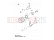 SUZUKI RM100 K4 (2004) (E28) 8 - GEAR CHANGE DRUM/SHIFT FORK