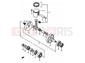SUZUKI RM125 E (1984) 4 - CRANKSHAFT
