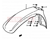 SUZUKI RM125 E (1984) 26 - FRONT FENDER