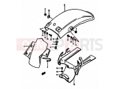 SUZUKI RM125 E (1984) 43 - REAR FENDER