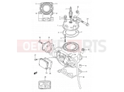 1B - CYLINDER (MODEL M) - Suzuki RM125 M (1991) (E03,E28,E33)