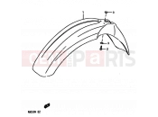 SUZUKI RM250 M (1991) (E02,E04,E24) 24 - FRONT FENDER