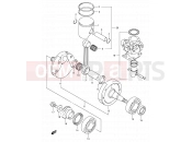 SUZUKI RM250 K2 (2002) (E03,E28) 5 - CRANKSHAFT (MODEL K1/K2)