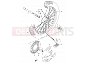 SUZUKI RM250 K4 (2004) (E03,E28) 30 - FRONT WHEEL (MODEL K1/K2/K3/K4)
