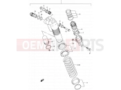 SUZUKI RM250 K4 (2004) (E03,E28) 34A - REAR SHOCK ABSORBER (MODEL K4)