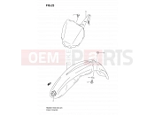 SUZUKI RM250 K8 (2008) (E03,E28,E33) 23 - FRONT FENDER