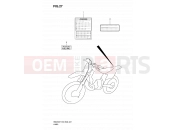 SUZUKI RM250 K8 (2008) (E03,E28,E33) 27 - LABEL