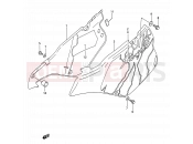 SUZUKI RM250 K (1989) (E03,E28,E33) 21A - FRAME COVER (MODEL N)