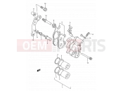 SUZUKI RM250 K (1989) (E03,E28,E33) 28 - FRONT CALIPER (MODEL K/L)