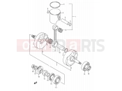 SUZUKI RM250 L (1990) (E03,E28,E33) 5 - CRANKSHAFT (MODEL K)