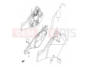 SUZUKI RM250 L (1990) (E03,E28,E33) 21 - FRAME COVER (MODEL K/L/M)