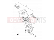 SUZUKI RM250 L (1990) (E03,E28,E33) 32B - SHOCK ABSORBER (MODEL M)
