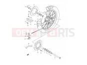 SUZUKI RM250 L (1990) (E03,E28,E33) 35B - REAR WHEEL (MODEL N)