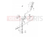 SUZUKI RM250 L (1990) (E03,E28,E33) 37 - REAR MASTER CYLINDER (MODEL K)