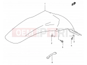 SUZUKI RM250 V (1997) (E03,E28,E33) 25 - REAR FENDER