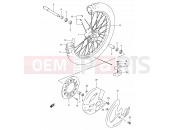 SUZUKI RM250 V (1997) (E03,E28,E33) 30A - FRONT WHEEL (MODEL V/W/X/Y)