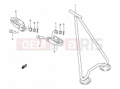 SUZUKI RM250 W (1998) (E03,E28,E33) 17 - STAND - FOOTREST