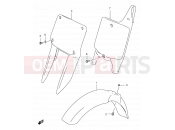 SUZUKI RM250 W (1998) (E03,E28,E33) 22 - FRONT FENDER