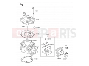 SUZUKI RM60 K3 (2003) (E28) 1 - CYLINDER HEAD/CYLINDER