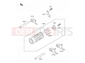 SUZUKI RM60 K3 (2003) (E28) 8 - GEAR CHANGE DRUM/SHIFT FORK