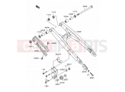 SUZUKI RM60 K3 (2003) (E28) 18 - SWINGARM