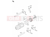 SUZUKI RM65 K3 (2003) (E19) 8 - GEAR CHANGE DRUM/SHIFT FORK