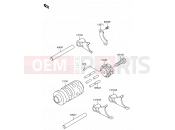 SUZUKI RM65 K4 (2004) (E03) 8 - GEAR CHANGE DRUM/SHIFT FORK