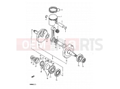 SUZUKI RM80H D (1983) 4 - CRANKSHAFT