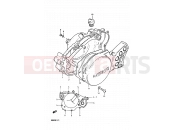 SUZUKI RM80X E (1984) 3 - CRANKCASE COVER