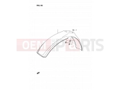 SUZUKI RM80X S (1995) 25 - FRONT FENDER