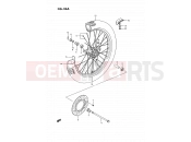 SUZUKI RM80X S (1995) 26A - FRONT WHEEL (MODEL L/M/N/P/R/S)