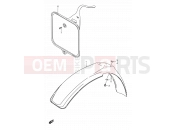 22 - FRONT FENDER - Suzuki RM80X V (1997)