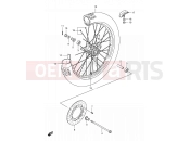 30 - FRONT WHEEL - Suzuki RM80X V (1997)