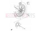 SUZUKI RM80X Y (2000) 30 - FRONT WHEEL