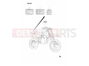 SUZUKI RM80 G (1986) (E01) 39 - LABEL