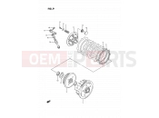 SUZUKI RM80 H (1987) (E01) 9 - CLUTCH (MODEL G/H)