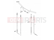 SUZUKI RM80 H (1987) (E01) 25 - HANDLEBAR - CONTROL CABLE
