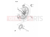 SUZUKI RM80 K (1989) (E24) 24 - FRONT WHEEL (MODEL G/H/K)